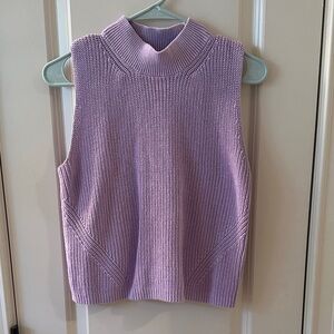 LOFT mock neck sleeveless sweater